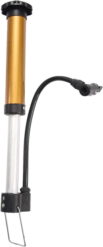 Portable Mini Bicycle Pump High Pressure Cycling Hand Air Pump Ball Tire Inflator Mountain Bike Pump, metal  plastic