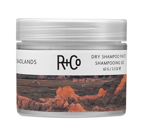 R+Co Badlands Dry Shampoo Paste | Part Dry Shampoo, Part Styling Paste | Adds Texture, Absorbs Oil, Matte Finish . ( 2.2oz )