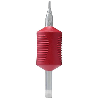 Round Tip Disposable Tattoo Tubes Tip 1.25" Grip Box of 20 Sterile Single Use for Precision Tattooing Ergonomic Grip for Comfort (07RT)