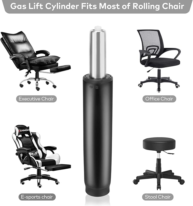 DOZYANT Gas Lift Cylinder Replacement,Hydraulic Pneumatic Shock Piston Heavy Duty (450 lbs) Universal Size Fits Most Executive Office Chairs, Highest End Class 4