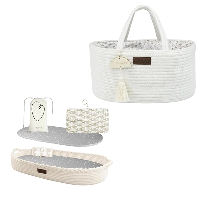 Changing basket with diaper trolley