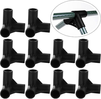 3 Way 20mm Elbow: PVC Fitting Build Elbow Corner Connector for Greenhouse Frame Grape Trellis Sunscreen Shed Gardening,10 pcs