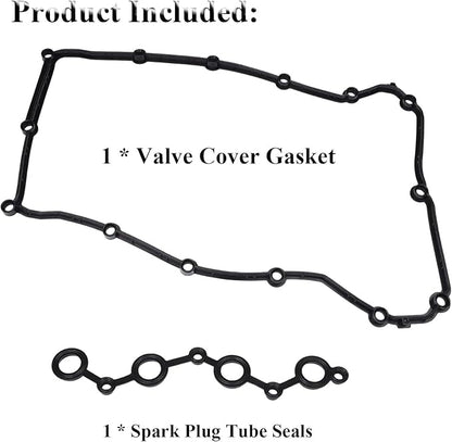 VS50698R Engine Cylinder Valve Cover Gasket Fit for Chrysler 200 Sebring Dodge Avenger Caliber Journey, Valve Cover Gasket Set for 2007-2017 Jeep Compass Patriot Replace OE K04884763AA