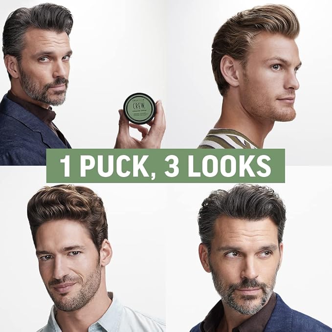 American Crew Men's Hair Forming Cream (OLD VERSION), Like Hair Gel with Medium Hold  Medium Shine, 3 Oz (Pack of 1)
