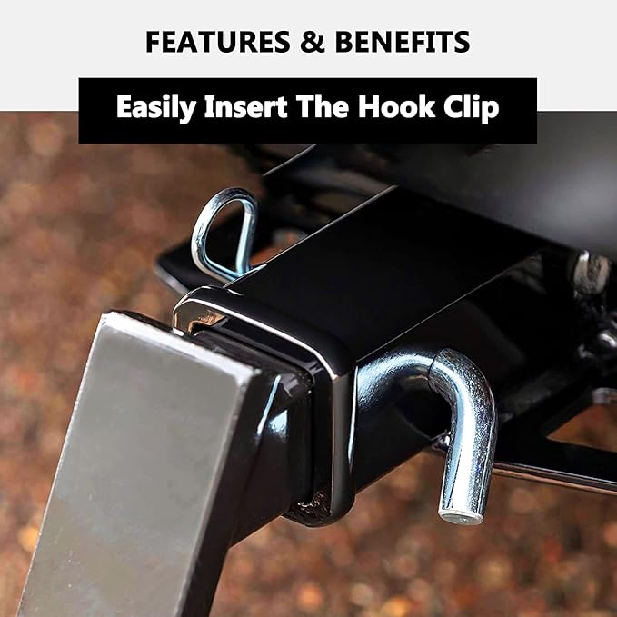 Cenipar Trailer Hitch Pin  Clip with Grooved Head, 58-Inch Diameter, Fits 2 or 2-12-Inch Receiver