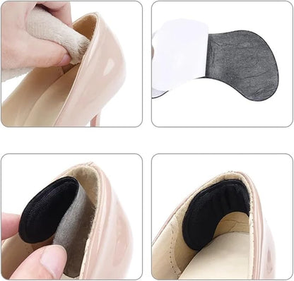2pcs 4D Heel Pads Insoles Patch Shoe Cushion Pain Relief Feet Care Heel Adhesive Back Sticker Shoes Insert (Color : B-Beige)