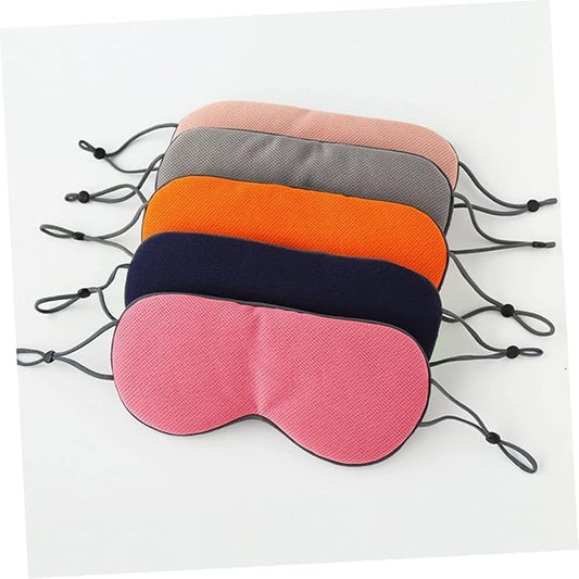 Sleep Eye Mask Breathable Ice Silk HotPerfect for Travel Home Hotel Adjustable Strap (Root Light Grey)