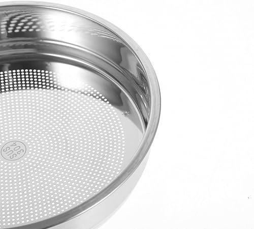 Zerodeko Oil Pot Strainer Lid Replacement 5 Inch Oil Dispensing Bottle Fine Mesh Strainer Cover Stainless Steel Oil Storage Can Filter for Frying Oil Fat Grease Keeper