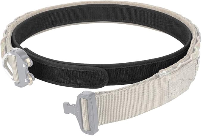 KRYDEX Hook Liner Inner Belt for Duty Belt 1.5" Tactcial Inner Belt Black