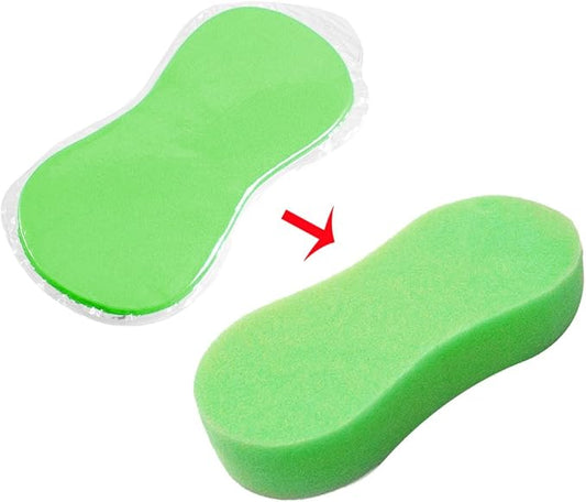 Qtqgoitem Auto Car Bone Style Wash Cleaning Expanding Sponge Pad Cleaner Tool Green (Model: 242 f95 dec 268 af7)