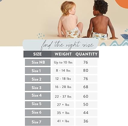 The Honest Company Clean Conscious Diapers  Plant-Based, Sustainable  Barnyard Babies  Its A Pawty  Club Box, Size 7 (41 lbs), 36 Count