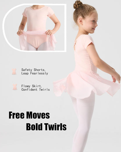 TinyChoice Ballet Leotards for Girls Ballet Dress for Toddler & Ballet Outfit with Criss-Cross Back, 2T-11Y