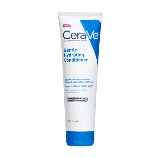 CeraVe Gentle Hydrating Conditioner, Hair Conditioner With Ceramides, Niacinamide & Hyaluronic Acid, Sulfate Free & Color Safe, Moisturizing Conditioner For All Hair & Scalp Types. ( 9oz )