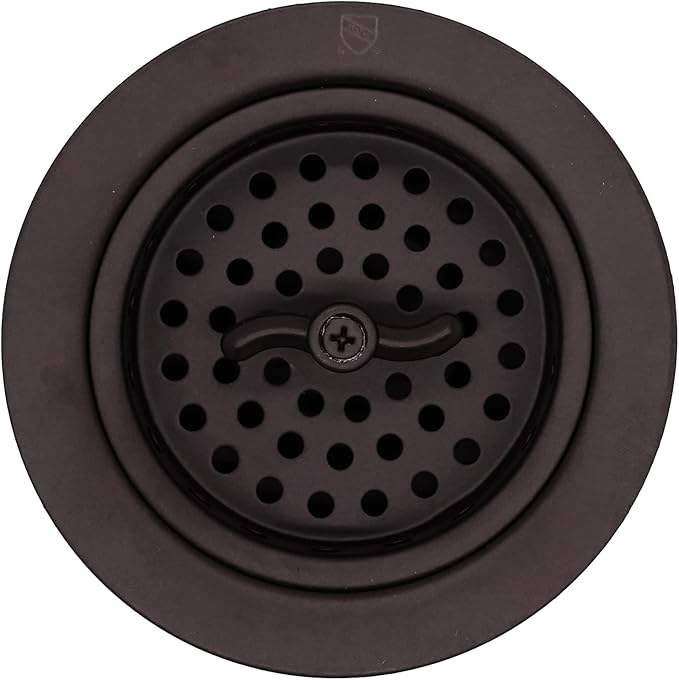 Westbrass A213-12 3-12" Wing Nut Twist Style Large Kitchen Sink Basket Strainer, Oil Rubbed Bronze