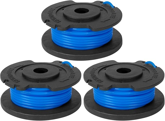 3 Pack Replacement Spool for Greenworks Weed Wacker String Compatible with Greenworks 20V, 40V Single Line Cordless Trimmers, Parts29252
