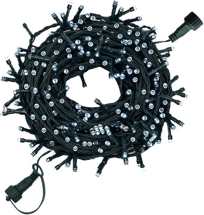 YASENN Christmas Lights String lights 200LED 66Ft Connectable Plug in,Fairy Lights 8 Lighting Modes with Timer for Garden Tree Patio Porch Decorations(Cool White)