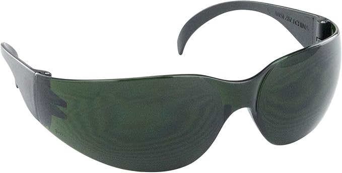 SAS Safety 5346 Nsx Eyewear with Polybag, 5-Shade LensBlack Temple, adult