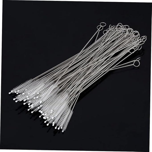 15pcs Straw Brush Nylon Stainless Steel Cleaning Brushes for Bottles Straws and Funnels for Thorough Cleaning of Hard Reach Areas