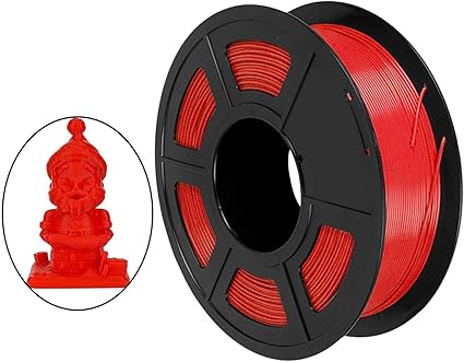 3D Printer Filament for Quality Printing Supplies Neatly Wound 1 Kg Spool, red, as described
