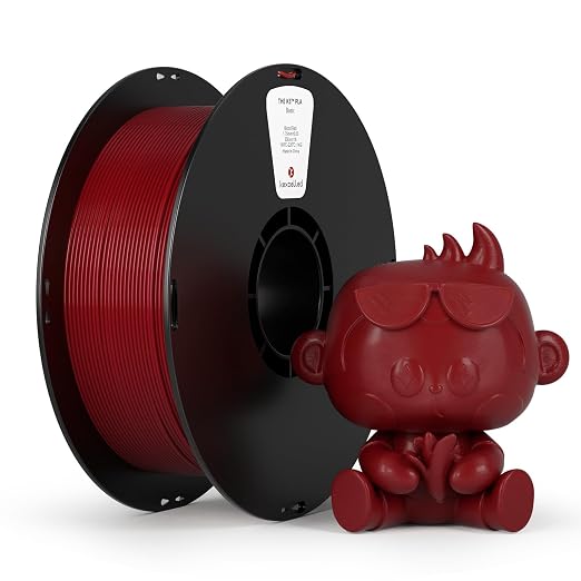 KEXCELLED PLA Filament 1.75mm,Burgundy Red PLA 3D Printer Filament 1kg Spool (2.2lbs),3D Printing Filament Dimensional Accuracy +/-0.03mm,for Valentines Day & Creative Projects, Blood Red