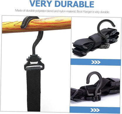 CLISPEED Fishing Boot Lanyard Shoes Hanger Neoprene Waders Portable Garment Rack Portable Clothes Drying Rack Multi Purpose Hanger Outdoor Accessories Fishing Drying Rack Boot Drying Strap