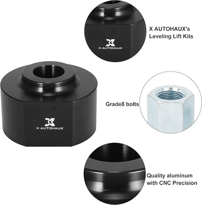 X AUTOHAUX 2.5 Inch Front Suspension Spring Strut Spacer Leveling Lift Kit for Ford F150 2WD 1981-1996 for Ford F-250 F-350 Super Duty 2WD 1999-2020