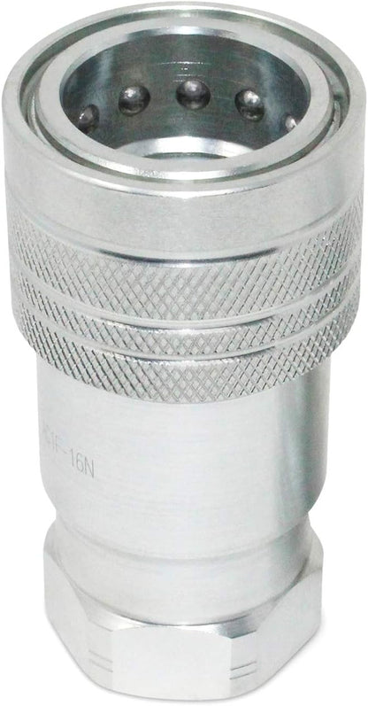 Summit Hydraulics 1 Agricultural Hydraulic Quick Connect Pioneer Style Coupler Set, ISO 5675, 1 NPT Thread