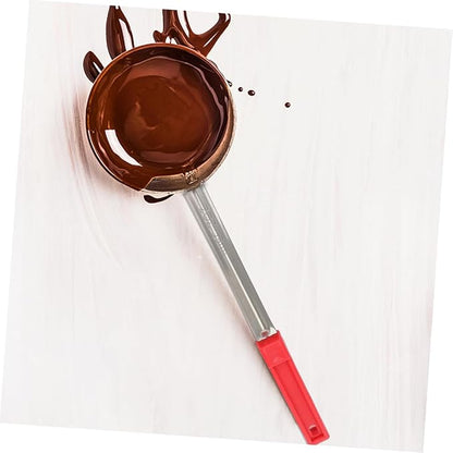 Pizza Spread Sauce Ladle with Plastic Handle Flat Bottom Kitchen Cooking Spoon for Sauces Pizza and Pancakes Capacity Handle