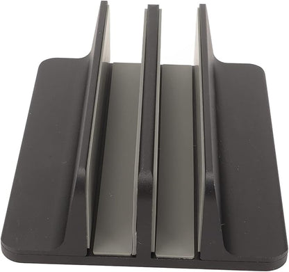 Vertical Laptop Stand Holder Plastic,Vertical Laptop Stand,Premium Vertical Aluminum Laptop Stand Tablets, and Books with Anti Slip Silicone Pads, for Home, Office