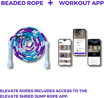 Professional Beaded Jump Rope - 3m Adjustable, Quality Beads & Poly Cord - For Freestyle, Cardio & Tricks - All Levels & Indoor/Outdoor Use