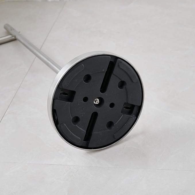 BWE Brushed Nickel Toilet Paper Holder Freestanding Toilet Paper Holder for Bathroom Toilet Paper Storage Holder Stand with Non-Slip Stable Base Modern Stainless Steel Toilet Tissue
