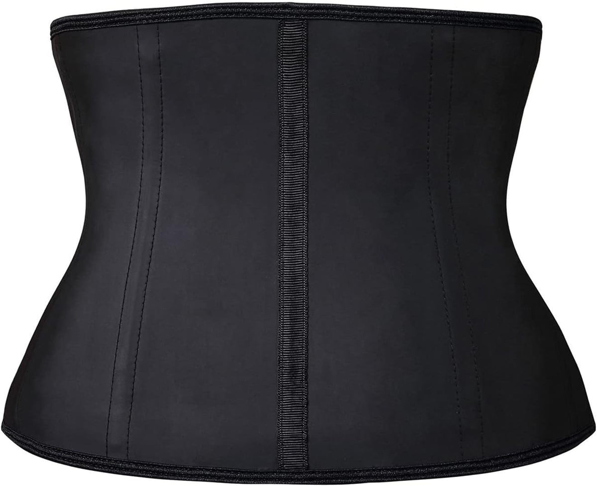 YIANNA Waist Trainer for Women Latex Underbust Waist Cincher Corset Sport Girdle Hourglass Body Shaper