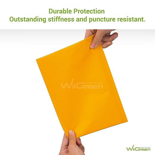 000 25 PCS 5x7 Inch Kraft Paper Bubble Mailers Padded Envelopes Bags with Peel and Seal for Gift, Packing and Shipping, Keep Safe and Protected, Wholesale Price (Usable Size: 4x7 Inch)