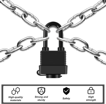 Padlocks Keyed Alike for Outdoor use, Pack of 6, Laminated Steel Lock Set Safety Padlock,Waterproof Heavy Duty Outdoor Security Lock for Outdoor(Black)