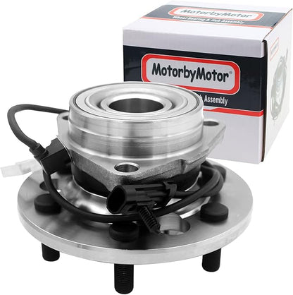 (727) 515024 Front Wheel Bearing Hub Assembly 4WD for Chevy Tahoe K1500 K2500 Suburban, GMC Yukon K1500 K2500 Suburban (Old Body Style Only), Cadillac Escalade Hub Bearing 6 Lugs w/ABS 4x4