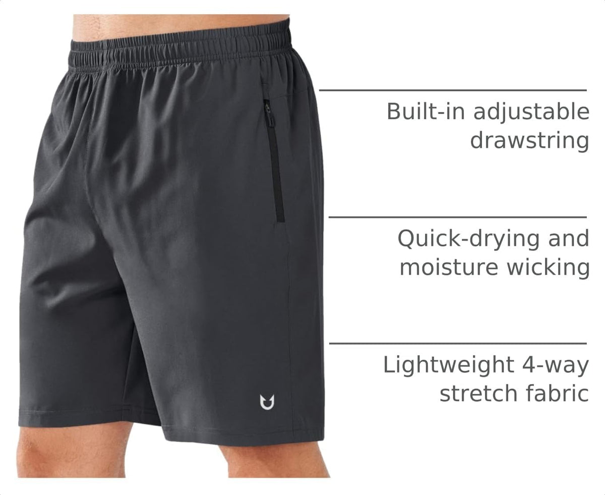NORTHYARD Men's Athletic Running Shorts Quick Dry Workout Shorts Lightweight Sports Gym Basketball 7"/ 9"/ 5" Tennis Hiking