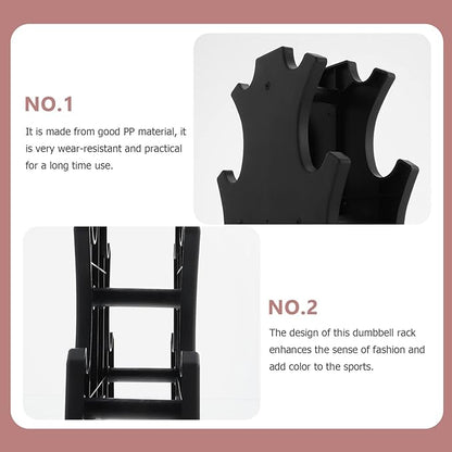 Superior Dumbbell Racks Plastic Dumbbell Holder 2pcs Dumbbell Storage Racks