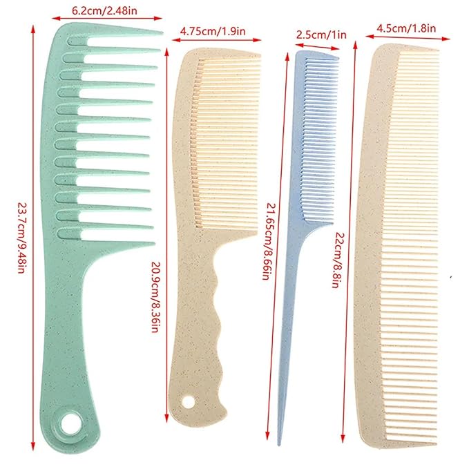 Pointed Tail Wide Teeth Hair Styling Comb Anti-static Hair Dye Brush Rat Tail Combs Salon Tools Barber Accessories
