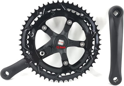52T42T x 170mm Crankset for Mountain Road Bike Fixed Gear Bicycle (52T42T Chainring)