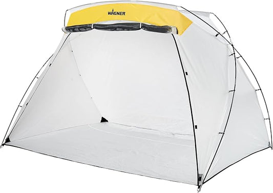Wagner Spraytech C900038.M Large Spray Shelter with Built-In Floor & Screen for DIY Spray Painting, Hobby Paint Booth Tool Painting Station, Portable Spray Paint Tent, White
