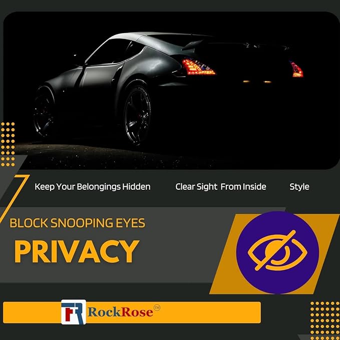 RockRose 20% Car Window Tint 24 in x 10FT 1PLY Carbon Charcoal Privacy Film Heat, UV, and IRR Block Tint for Cars or Home Adhesive Film Easy Shrink, Plotter Friendly Pro Grade