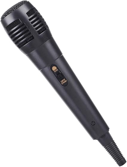 Floralby Handheld 6.5mm Wired Uni-Directional Dynamic Karaoke Microphone with Audio Cable - Black