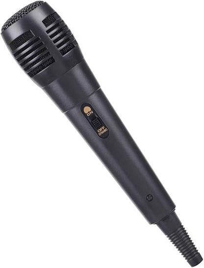 Floralby Handheld 6.5mm Wired Uni-Directional Dynamic Karaoke Microphone with Audio Cable - Black