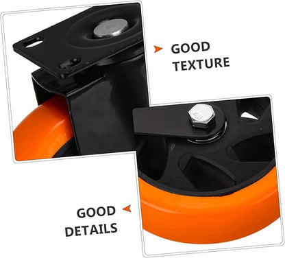 Ergonomic Inch Casters for Furniture Silent Rolling Compact Design Fits Laundry Racks Cabinets