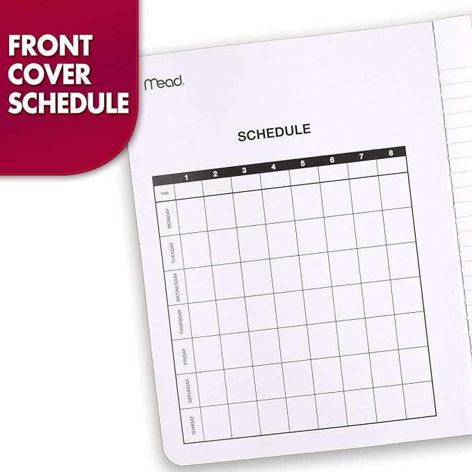 Mead Composition Notebooks, 3 Pack, Wide Ruled Paper, 9-34" x 7-12", 100 Sheets per Comp Book, Black Marble (38301)