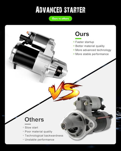 SCITOO Starters Compatible with Cadillac CTS 2005-2007 2.8L  SRX 2010-2011 3.0L  STS 2006-2011 3.6L for Chevrolet Camaro 2010-2011 3.6L SMT0331 17996