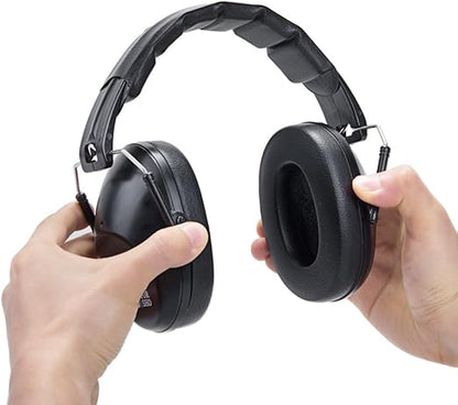 Pro For Sho 34dB NRR Hearing Protection Ear Muffs - Highest NRR in Compact Design, Ear Protection for Shooting, Mowing, Work