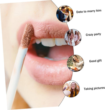Beaupretty 8ml Empty Lip Gloss Tubes 4pcs Small DIY Cosmetic Containers for Women Plastic Bottles for Travel and Subpackaging