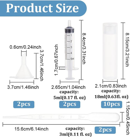 BENECREAT 4 Pack 18ml 0.6oz Small Travel Squeeze Bottles Refillable Makeup Foundation Container Travel Essentials Sample Bottles for Toiletries, Shampoo Toner Cosmetic