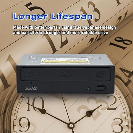 Digital Pioneer BDR-209MBK BDXL Blu-ray SATA 16x Internal Writer DVD CD Burner BD Drive with BDXL Burning Capabilities (Bulk)